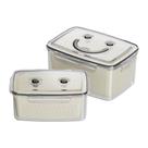 kit 2 Potes Porta Alimentos com Escorredor 1500 ml e 3 Litros
