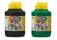 Kit 2 Potes Tinta TEMPERA GUACHE Acrilex - 250ml - PRETO e VERDE - 02025