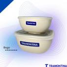 Kit 2 Potes Tramontina MixColor em Polipropileno 300ml e 600ml com Tampa Transparente