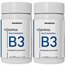 Kit 2 Potes Vitamina B3 Niacinamida 120 Capsulas Natunéctar Complexo B Concentrado