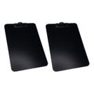 Kit 2 Prancheta Office Black Preta MDF Ofício A4 C/ Prendedor Metalizado Stalo