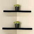 Kit 2 Prateleira De Canto L Estante Livro Parede Sala Quarto Decorativo MDF - 850