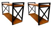 Kit 2 Prateleira Industrial 60x37 em Pinus - Prach Lar