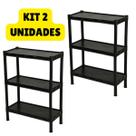 Kit 2 Prateleiras Estantes Modular Multiuso 3 Andares Organizadoras Lavanderia Quarto Cozinha Kit 2 Prateleiras Estantes Modular Multiuso 3 Andares Organizadoras Lavanderia Quarto Cozinha