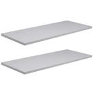 Kit 2 Prateleiras Mdf 55x15cm Branco Nicho Livros Revista