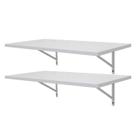 Kit 2 Prateleiras Mdf 90x30 Mão Francesa Kit 2 Prateleiras Mdf 90x30 Mão Francesa