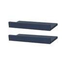 Kit 2 Prateleiras Porta Quadros 30 x 10cm azul Suporte Invisível