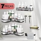 Kit 2 Prateleiras Suporte Com Alto Adesivos Para Parede Banheiro Cozinha Lavanderia Shampoo Sabonete Modelo:7 PRATELEIRA Kit 2 Prateleiras Suporte Com Alto Adesivos Para Parede Banheiro Cozinha Lavanderia Shampoo Sabonete Modelo:7 PRATELEIRA
