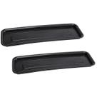 Kit 2 Prato Para Vasos De Flor Floreira Jardineira Retangular 41cm - AMZ