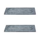 Kit 2 Prato Retangular Bandeja de Servir 10x30cm Pedra Sabao Modelo 34E2INDSJ Industria Sao Jose Kit 2 Prato Retangular Bandeja de Servir 10x30cm Pedra Sabao Modelo 34E2INDSJ Industria Sao Jose