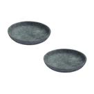 Kit 2 Pratos Fundo Massa Pedra Sabão Borda Alta 18cm para Sopa e Risoto Industria São Jose