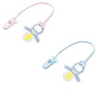 Kit 2 Prendedor de Chupeta 30cm de Silicone Bebe Pimpolho