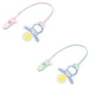 Kit 2 Prendedor de Chupeta 30cm de Silicone Bebe Pimpolho