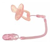 Kit 2 Prendedor de Chupeta Mola Silicone Menino e Menina Unixess
