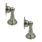 Kit 2 prendedor de porta magnetico adesivo inox escovado
