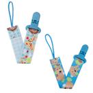 Kit 2 Prendedores de Chupeta Estampado Pietra Baby Menino Infantil Corrente Cordão Bebê Criança