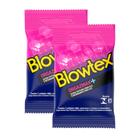 Kit 2 Preservativo Blowtex Orgazmax Texturizado 3 Unidades