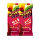 Kit 2 Preservativo Blowtex Sabor Tutti Frutti 9 Unidades