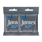 Kit 2 Preservativo Jontex Sensitive 3 Unidades