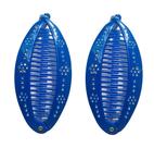 kit 2 Presilhas Banana Azul c/ strass feminina com pente