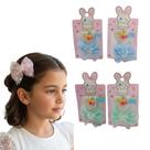 Kit 2 Presilhas de Cabelo Tic Tac Bico de Pato Infantil de Flor