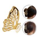 Kit 2 Presilhas Prendedores Cabelo Dourado Borboleta Moda