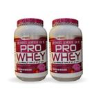 Kit 2 Pro Whey Proteínas Xilitol WPC BCAA 900g Sabor Mousse De Morango Fisionutri Kit 2 Pro Whey Proteínas Xilitol WPC BCAA 900g Sabor Mousse De Morango Fisionutri