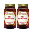 Kit 2 Própolis Verde Vemelha e Marrom Tri Própolis 60 Cápsulas Flora Nativa