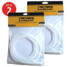 Kit 2 Protetor Cabos Espiral 10mm X 2 Metros Branco Beltools