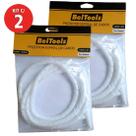 Kit 2 Protetor Cabos Espiral 12mm X 2 Metros Branco Beltools