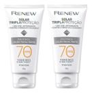 Kit 2 Protetor Renew Solar Advance Matte Antiidade Fps70