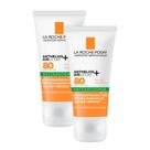 Kit 2 Protetor Solar Anthelios AIRlicium+ Antioleosidade FPS 80 Gel Creme Sem Cor 40g