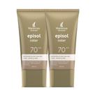 Kit 2 Protetor Solar Episol Color Tom 1 Extra Claro FPS 70 40ml