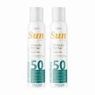 Kit 2 Protetor Solar Facial e Corporal FPS 50 Resistente à Água, Proteção UVA + UVB