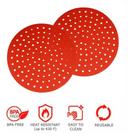 Kit 2 Protetor Tapete De Silicone P/airfryer Universal 19cm