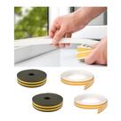 Kit 2 Protetor Veda Frestas Borracha Adesiva 3m Porta Janela Acabamento Branco Preto Isolamento