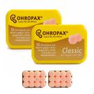 Kit 2 Protetores Auriculares Ouvido de Cera Ohropax Classic 22Db com 12 Pares