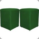 Kit 2 Puff Dado Decorativo Para Sala Quarto Penteadeira Suede Cores