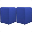 Kit 2 Puff Dado Decorativo Para Sala Recepção Penteadeira Material Sintético Cores