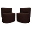 Kit 2 Puff Feijão Curvo Orgânico Redondo Com Encosto Sala Quarto Resistente Confortável Suede Cor:Suede Marrom Kit 2 Puff Feijão Curvo Orgânico Redondo Com Encosto Sala Quarto Resistente Confortável Suede Cor:Suede Marrom