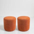 Kit 2 Puff Perse Redondo Organico Puffe Decorativo Tecido boucle Kit 2 Puff Perse Redondo Organico Puffe Decorativo Tecido boucle