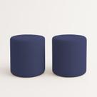 Kit 2 Puffs Beca Cilindro Boucle Live - 7 Decor Kit 2 Puffs Beca Cilindro Boucle Live - 7 Decor