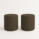 Kit 2 Puffs Beca Cilindro Boucle Live - 7 Decor
