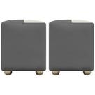 Kit 2 Puffs de Sala Para Quarto Penteadeira Decorativo Quadrado Urban Tecido Sintético