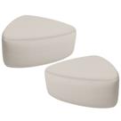 Kit 2 Puffs Decorativo Orgânico Para Sala de Estar Living Trizza W01 Linho Cru - Lyam Decor Kit 2 Puffs Decorativo Orgânico Para Sala de Estar Living Trizza W01 Linho Cru - Lyam Decor