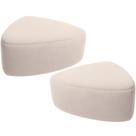 Kit 2 Puffs Decorativo Orgânico Para Sala de Estar Living Trizza W01 Suede Bege - Lyam Decor Kit 2 Puffs Decorativo Orgânico Para Sala de Estar Living Trizza W01 Suede Bege - Lyam Decor