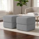 Kit 2 Puffs Decorativos Aloy Bouclé Premium Assento Extra Para Sala Quarto Design Moderno Kit 2 Puffs Decorativos Aloy Bouclé Premium Assento Extra Para Sala Quarto Design Moderno