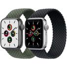 Kit 2 pulseiras trançada Solo compatível com pulseira Sport Aple Watch 42mm 44mm Lançamento pulseira trançada elástica m
