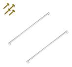 Kit 2 Puxador 480mm Plástico Móveis Gaveta Armário Roupeiro Fosco / Cromado Alça Kit 2 Puxador 480mm Plástico Móveis Gaveta Armário Roupeiro Fosco / Cromado Alça