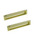Kit 2 puxador concha dourado italy line il155 metal 192mm